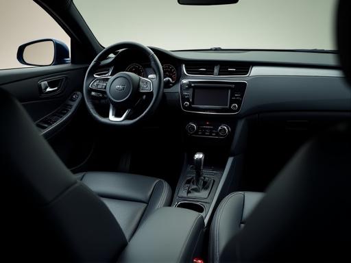 Clean and vacuumed car interior with detailed dashboard